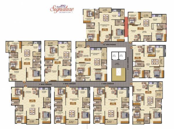 Sathvik Signature Typical Floor Plan Cluster Plan sathvik-signature Sathvik Signature Typical Floor Plan Cluster Plan
