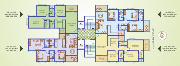  palaash-aayush B Wing Cluster Plan