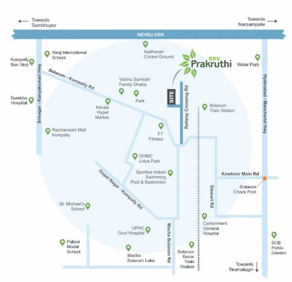  prakruthi Location Plan