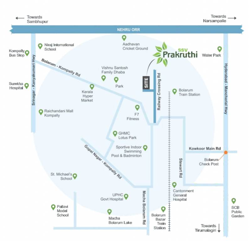  prakruthi Location Plan