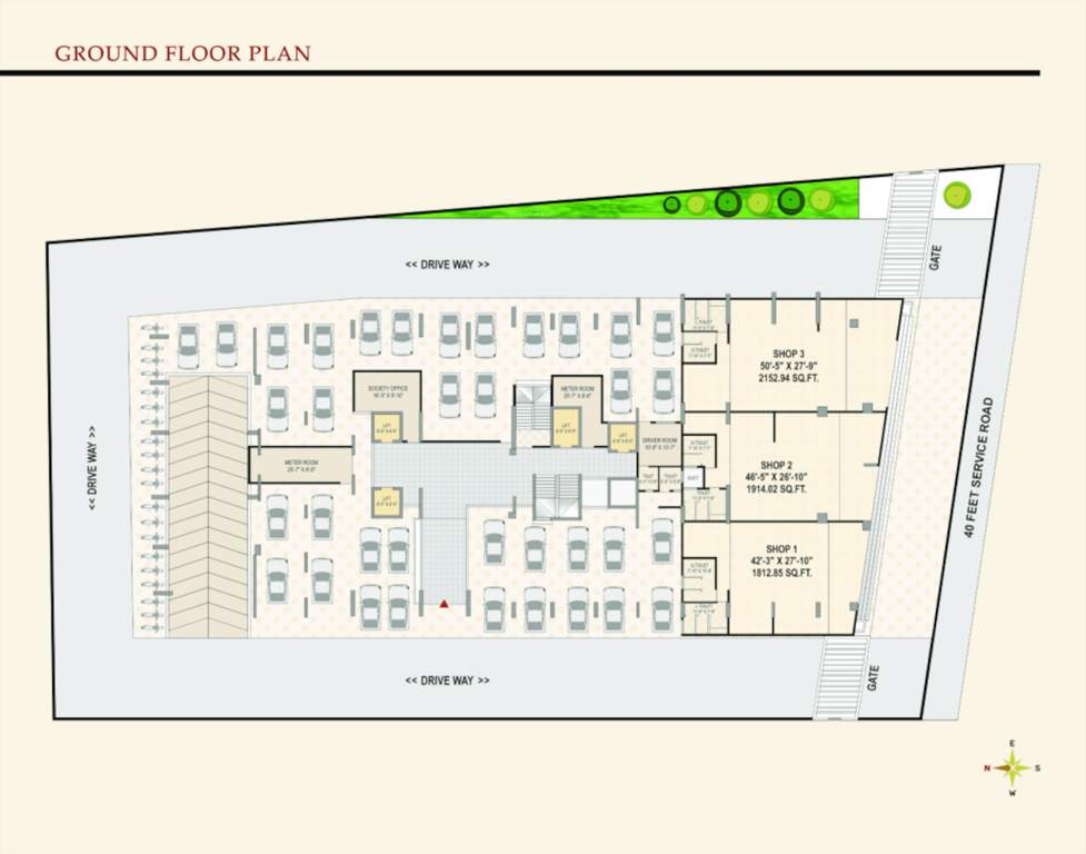  serenity Serenity Cluster Plan for ground Floor