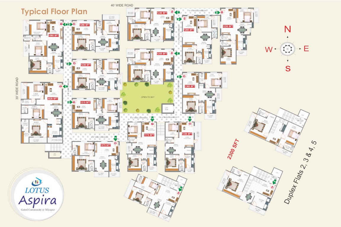  aspira Aspira Cluster Plan from 1st to 7th Floor