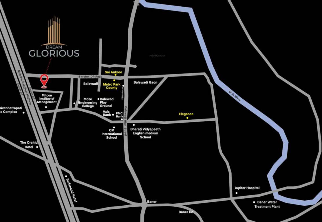 glorious Location Plan