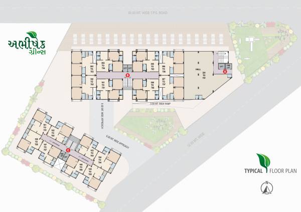  abhishek-greens Block A B And C Cluster Plan for typical Floor