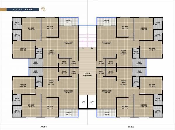  royal-city Block A Cluster Plan for Typical Floor