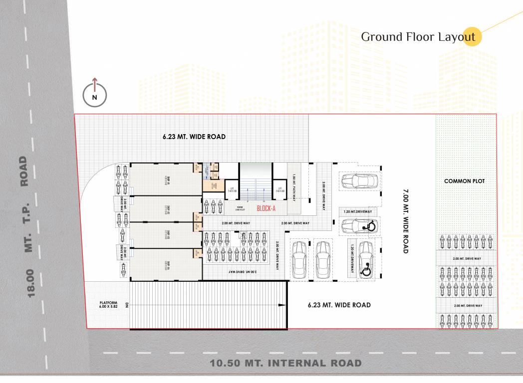  satvam sky Satvam Sky Cluster Plan for ground Floor
