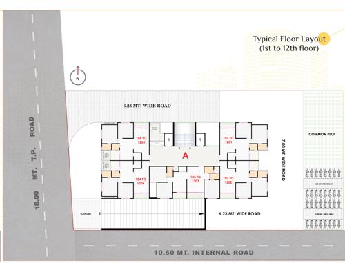  satvam-sky Satvam Sky Cluster Plan from 1st to 12th Floor