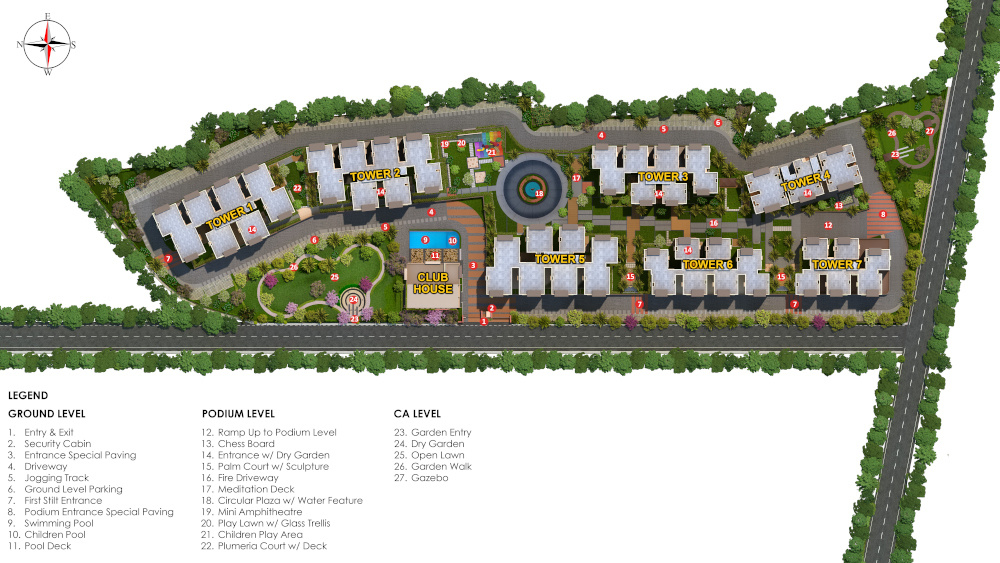  signature towers Master Plan