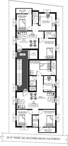  tarun-apartments Tarun Apartments Cluster Plan for 3rd Floor