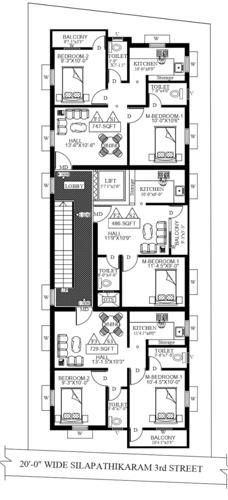  tarun-apartments Tarun Apartments Cluster Plan from 1st to 2nd Floor