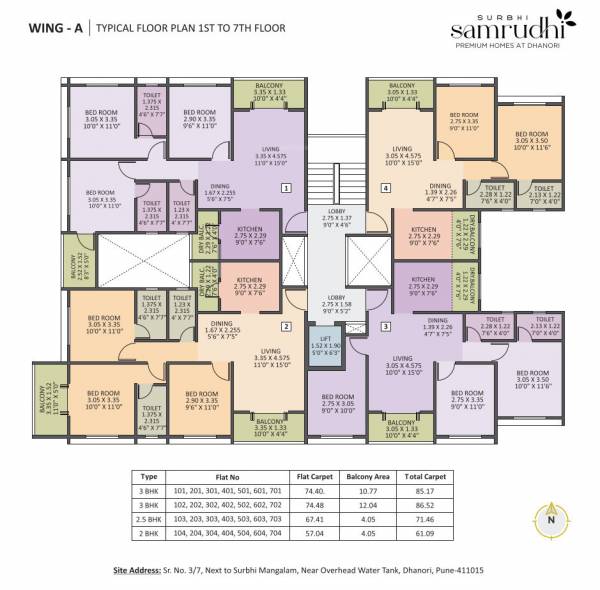  surbhi-samrudhi Wing A Cluster Plan