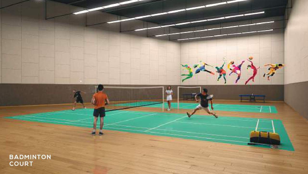 the line Badminton Court