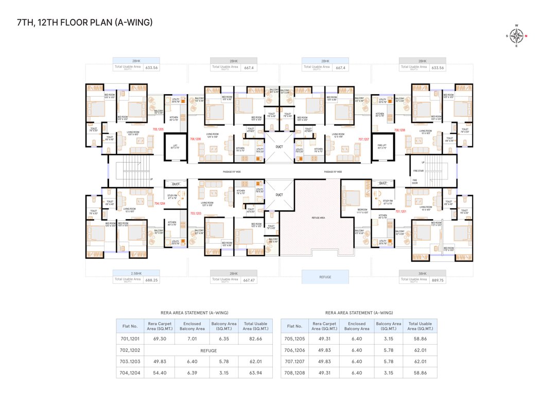  ivory heights Wing A Cluster Plan