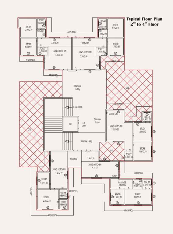  runmukteshwar residency 44 Bahudas Mohallo Cluster Plan For 2nd To 4th Cluster Plan