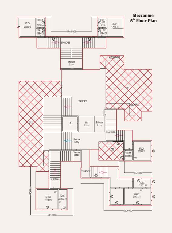  runmukteshwar residency 44 Bahudas Mohallo Mezzanine Cluster Plan