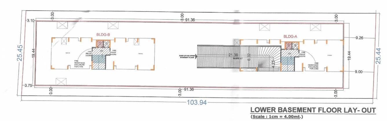 palm rivera heights divine A, B Lower Basement Cluster Plan