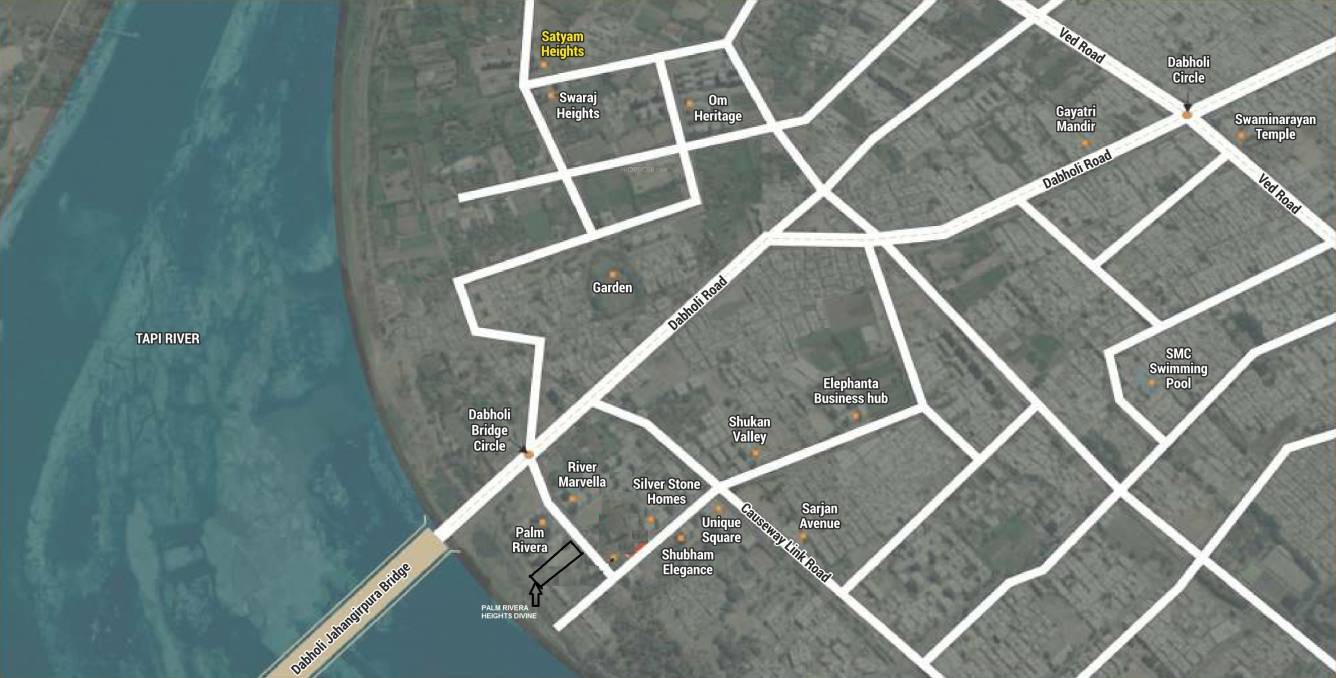 palm rivera heights divine Location Plan