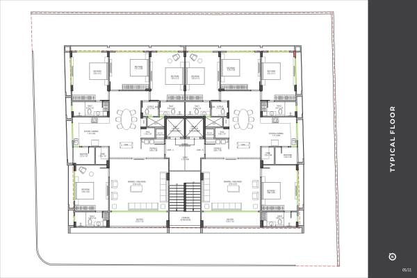  aaradhya-elegance Block- A Typical Cluster Plan