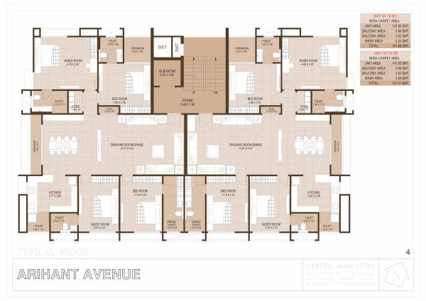  arihant-avenue Arihant Avenue Typical Cluster Plan