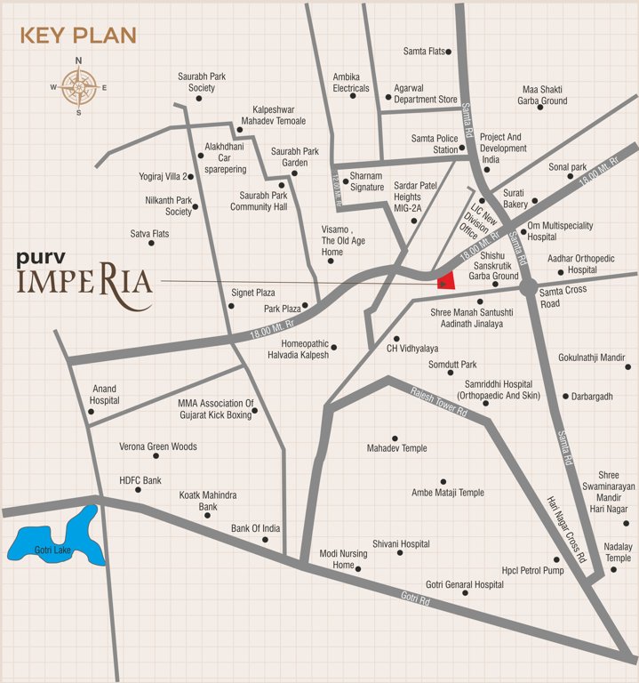 purv imperia Location Plan