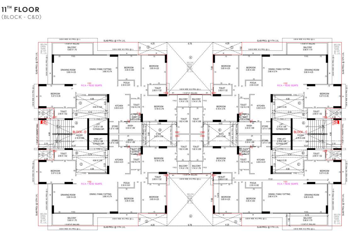  vianna Block C To D Cluster Plan for 11th Floor