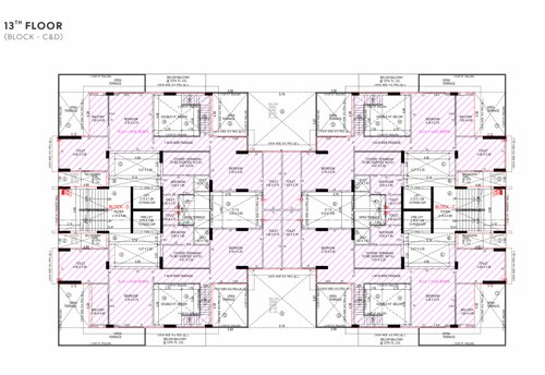  vianna Block C To D Cluster Plan for 13th Floor