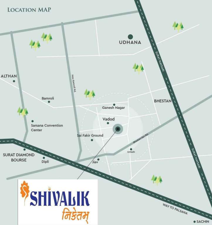  shivalik niketam Location Plan