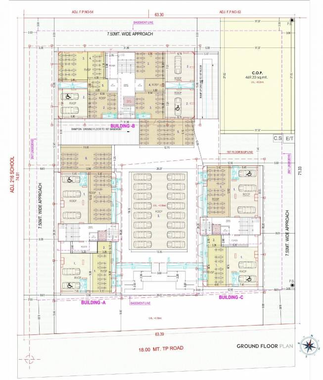  swastik sky Building A, B, C Ground Cluster Plan