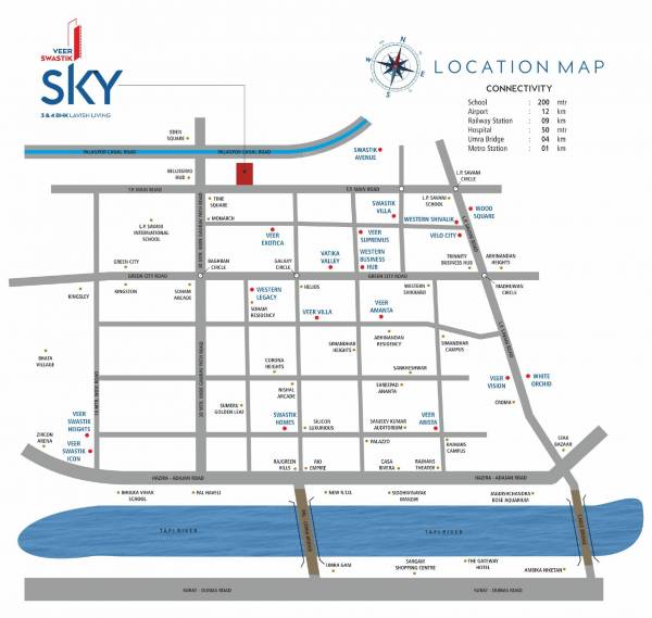 Location Plan veer-swastik-sky Location Plan