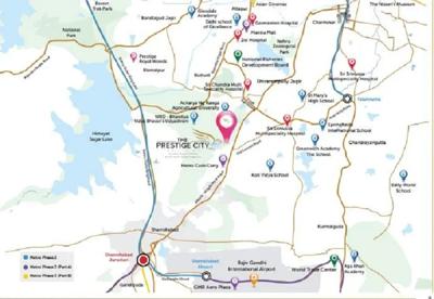  the-prestige-city-hyderabad-apartments Location Plan