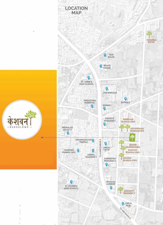  bungalows Location Plan