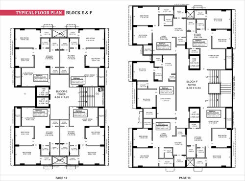  suviral-apartment Block E And Block F Cluster Plan from 1st to 7th Floor