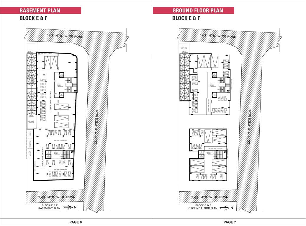  suviral apartment Block E Cluster Plan for Basement And ground Floor