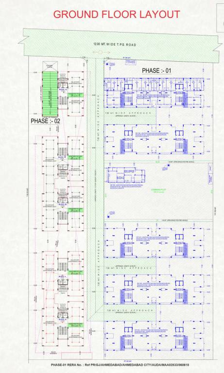  tulsi galaxy phase 2 K To O Cluster Plan For Ground Floor