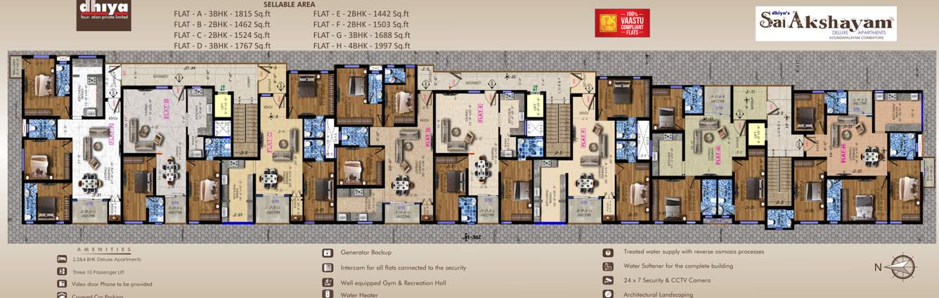  sai akshayam Block A Cluster Plan