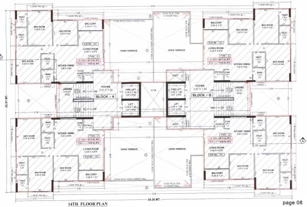  veronica A, B Cluster Plan For 14th Floor