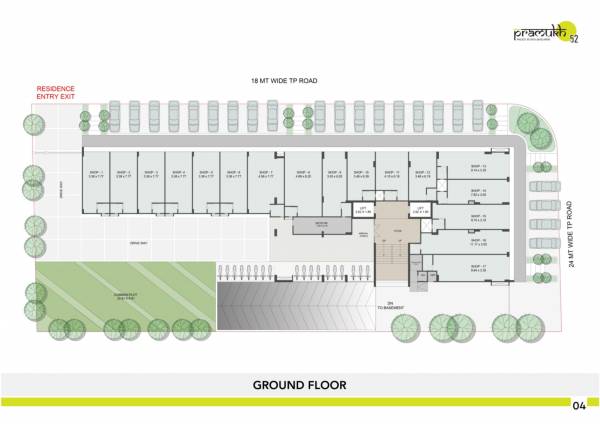  pramukh-52 Pramukh 52 Cluster Plan for ground Floor