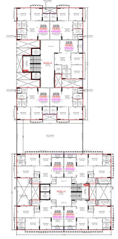  royal Block A And B Cluster Plan From 1st To 14th Floor