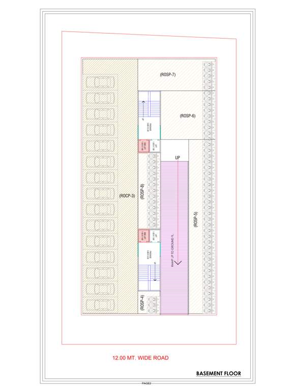  solitaire Block A And B Cluster Plan for Basement Floor