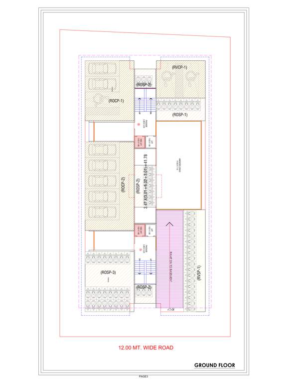  solitaire Block A And B Cluster Plan for ground Floor