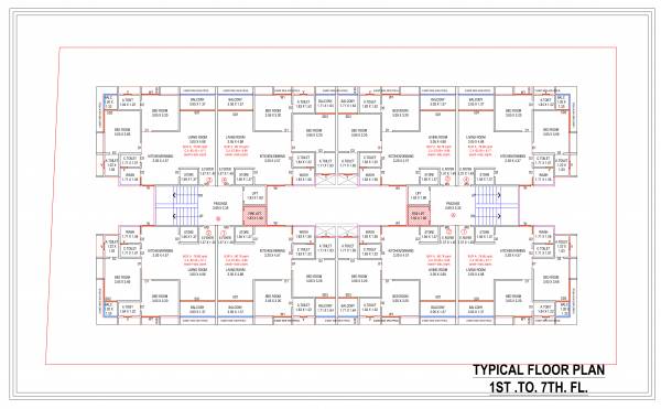  solitaire Block A And B Cluster Plan from 1st to 7th Floor