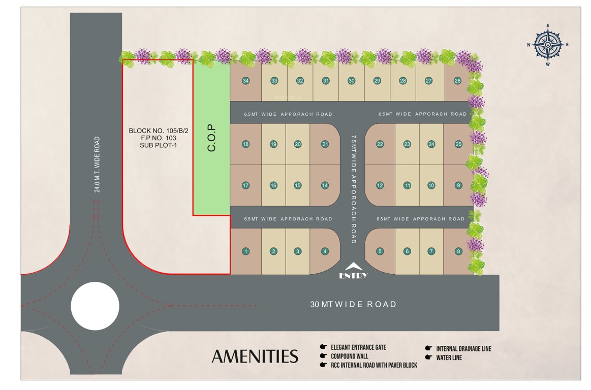 trilok bunglows Layout Plan
