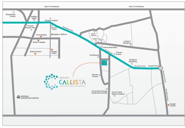  callista Location Plan