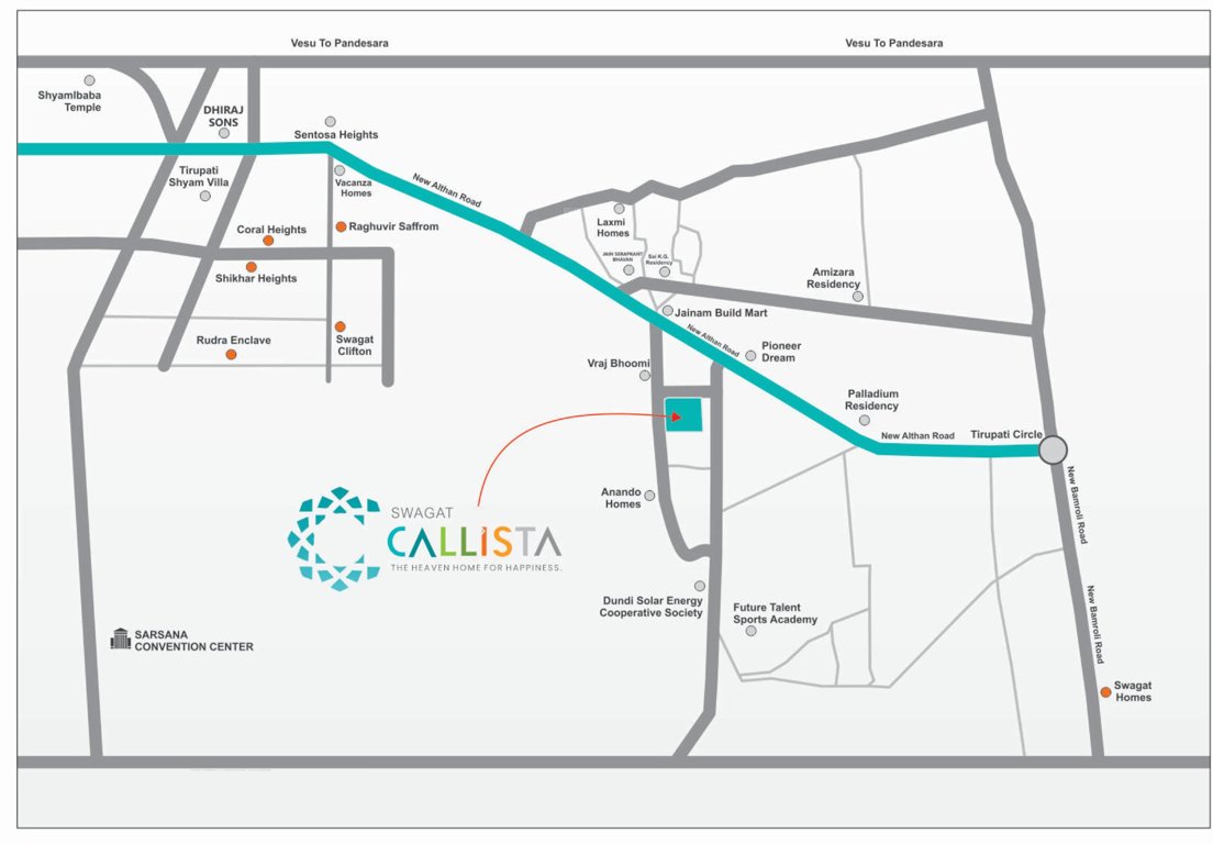  callista Location Plan