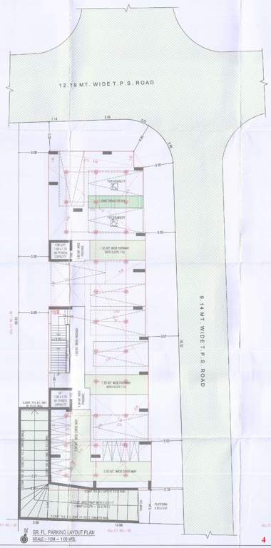 sainath apartment Sainath Apartment Cluster Plan for ground Floor