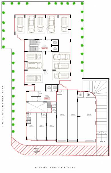  rudra-exotica Block- A, B Ground Cluster Plan