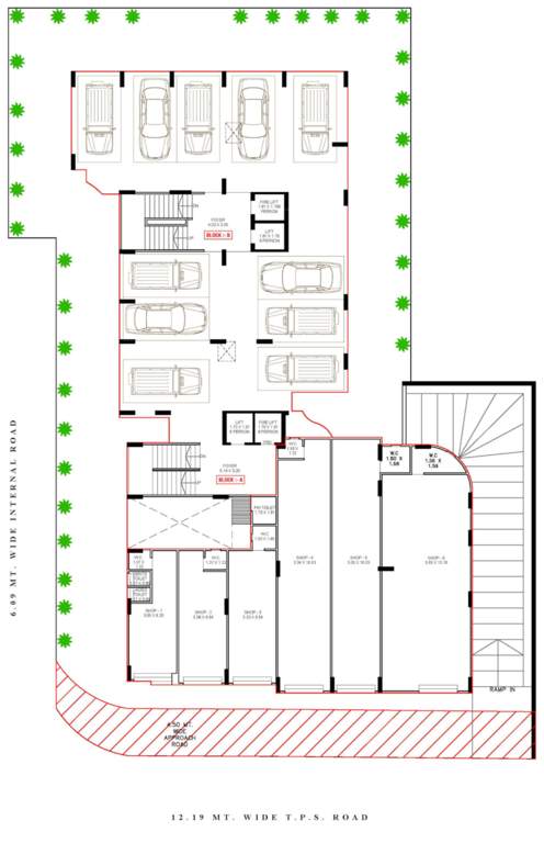  rudra exotica Block  A, B Ground Cluster Plan