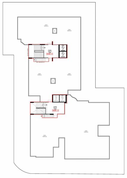  rudra-exotica Block- A, B Terrace Cluster Plan