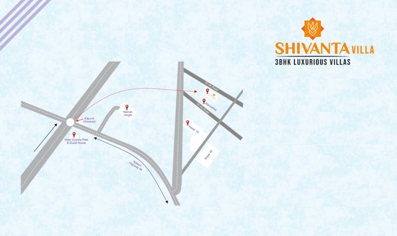  shivanta villa Location Plan