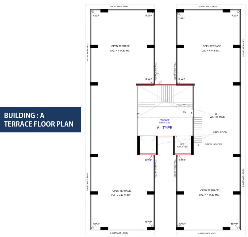 sky heaven A Terrace Floor Cluster Plan